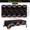 2 Pack Glow in The Dark Birthday Party Tablecloth Neon Plastic Disposable Table Cover Paint Graffiti Happy Birthday Table Decorations for Let's Glow Birthday Party, 54 x 108 Inch
